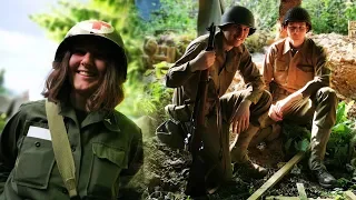 Having FUN in my WWII Garden TRENCH! - Searching for MINES with a WW2 Mine Detector time
