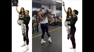 Katrina Kavaleva lifting hot Farida Shirinova