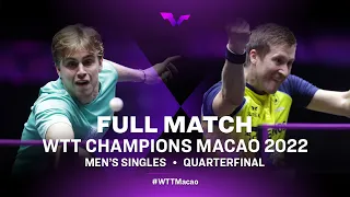 FULL MATCH | Truls MOREGARD vs Mattias FALCK | MS QF | WTT Champions Macao 2022