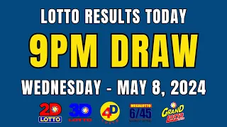 PCSO Lotto Result Today Live 9PM Draw May 8, 2024 (Wednesday) Ez2 | Swertres | 4D | 6/45 6/55 Lotto