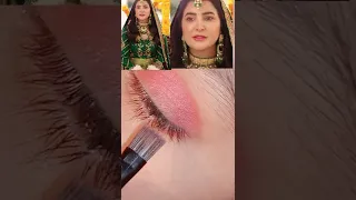 Areeba Habib's Mehndi eye makeup look in new Darama#Angna #shorts