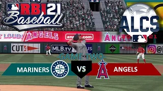 RBI Baseball 21 Postseason Mode: ALCS Game 2 - I Just Can't Battle Back! (Mariners @ Angels)