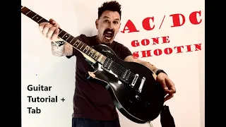 AC/DC - Gone Shootin - Guitar Tutorial - Tab