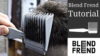 👉BLEND FREND TUTORIAL | Instantly cut hair with this comb!! #haircut #barber #hairtutorial #hair