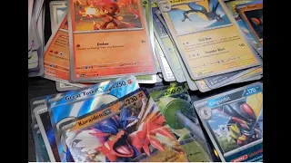 Pokemon Scarlet and Violet TCG Sorting Time Lapse Part 2 - Numerical Order and Swaps 3/3