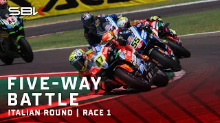 A five-way scrap for GLORY 🔥 | #ITAWorldSBK 🇮🇹