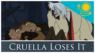 101 Dalmatians (1961) - Cruella Loses It | Kazakh (Қазақша)