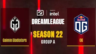 Dota2 - Gaimin Gladiators vs OG - Game 1 - DreamLeague Season 22 - Group A Tiebreaker