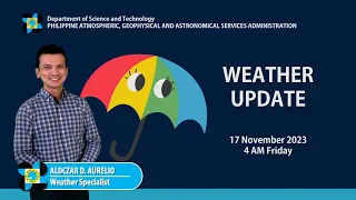 Public Weather Forecast issued at 4AM | 17 November 2023