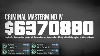 The Doomsday Heist Act 3, Criminal Mastermind Complete! With Big Increase Payout!