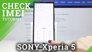 How to Locate IMEI & Serial Number in SONY Xperia 5 – IMEI Info