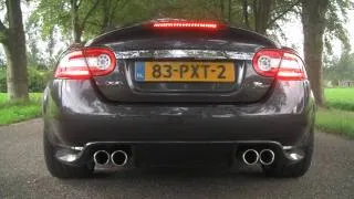 Jaguar XKR 5.0 V8 Supercharged Revving HARD and LOUD!