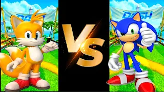 Tails vs Sonic 💥New character: Sonic dash endless running