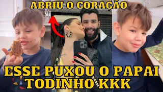 Andressa Suita ABRE o CORAÇÃO e fala qual filho PUXOU o PAI Gusttavo Lima e qual puxou a ELA e mais