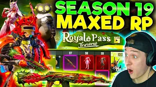 MAXED SEASON 19 ROYALE PASS Tier 1-100 - The BEST PASS Ever!