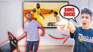 FaZe Rug Mocking Brawadis!! **Suns vs Lakers Game**