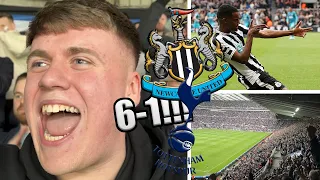 *5-0 20 MINUTES IN!!!!* NEWCASTLE VS SPURS VLOG! 6-1