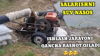 SALARISHNI SUV NASOS ISHLASH JARAYONI #DEHQONLAR#BahromUz