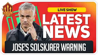 Mourinho Slams United! Solskjaer Promises Success! Man Utd News