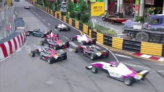 Macau Grand Prix 2023 F4 Race Start + Pileup