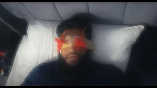 Muslim wakes up with gift wrap on his eyes!