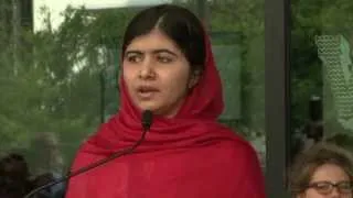 Malala Yousafzai Speech Girl Shot by Taliban Opens Birmingham Library.