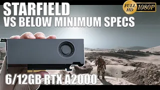 NVIDIA 12GB RTX A2000 | HOW DOES IT RATE?  | Starfield Gameplay
