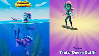 Subway Surfers Underwater - Tenta Queen New Characters Unlocked Update - All Characters Unlocked