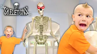 12 Foot Skeleton In my House!