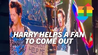 Harry Styles helps gay fan to come out in London 🌈 | Love On Tour, Wembley Stadium | June 19th 2022