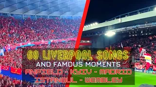 1 hour of Liverpool Songs from Anfield and European Finals