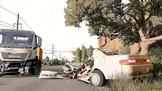 Аварии на реальных событиях в BeamNG.Drive #11