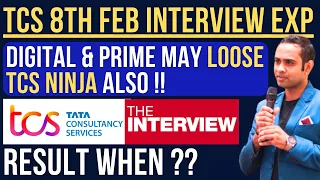 🔴TCS 8th Feb Interview Experience | Don't Loose Ninja Also🔥