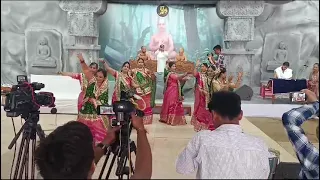 mangalacharan in jain bhajan.                sanmati park, vadodara