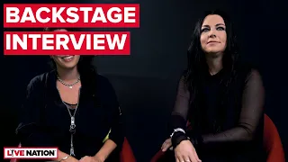 Evanescence & Within Temptation (Amy Lee & Sharon den Adel) - Backstage Interview