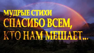 Сильный стих "Спасибо всем кто нам мешает" Наталья Дроздова Читает Леонид Юдин