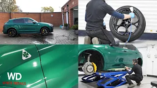 Alfa Romeo Stelvio Quadrifoglio New Car Protection Detail with Customer Reaction - Montreal Green