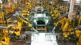 Fanuc robots at Ford,  in Kansas city, MO.
