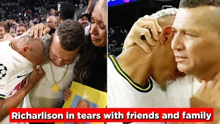 😭 Richarlison in tears with his family after scoring a brace on his Champions League Debut