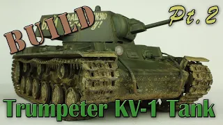 Trumpeter KV1 Painting and Weathering (Build Part 2)