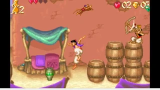 Disney's Aladdin! Gameboy Advance adventure gameplay!