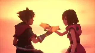 KINGDOM HEARTS 3 - Sora and Kairi Reunion Scene