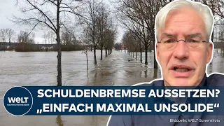 SCHULDENBREMSE: "Panik in der Ampel" – Hochwasserlage löst neue Debatte über Aussetzen aus