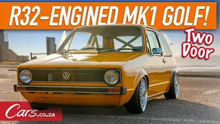 R32-swopped VW Golf Mk1 - Beautiful show car, clean engine install, riding on air + rollcage