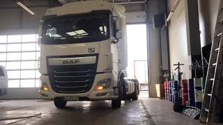 очистка сажового фільтра DAF XF 106 2014