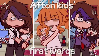 · Afton kids FIRST WORDS || FnaF || Gacha Fnaf | Gacha Afton ·