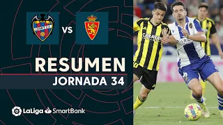 Highlights Levante UD vs Real Zaragoza (1-1)