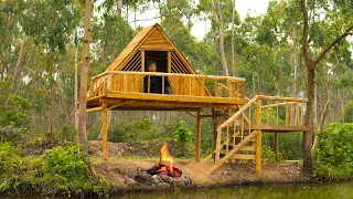 My House. With My Hand. Building Handmade Wooden Houses by the Lake  (Part 1)