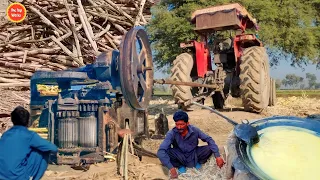 The process of making jaggery is an traditional method of farmers | The top works