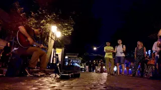 Одесса, июль 2016, уличные музыканты, Street musicians, гитарист из-за бугра 7